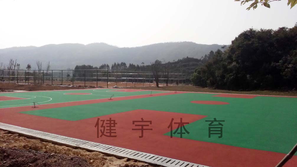 篮球场施工