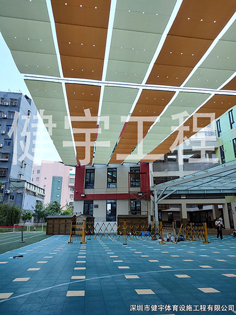 幼儿园遮阳工程-深圳市龙岗区龙岗街道金地凯旋幼儿园遮阳工程